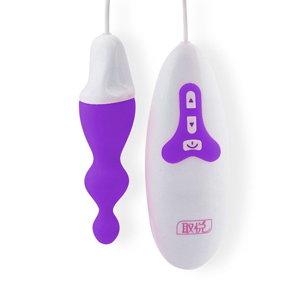 Plug Anal Vibrat�rio em Silicone M�dico 10 Vibra��es com Controle com Fio � Estimulador Anal Er�tico | Foto 02