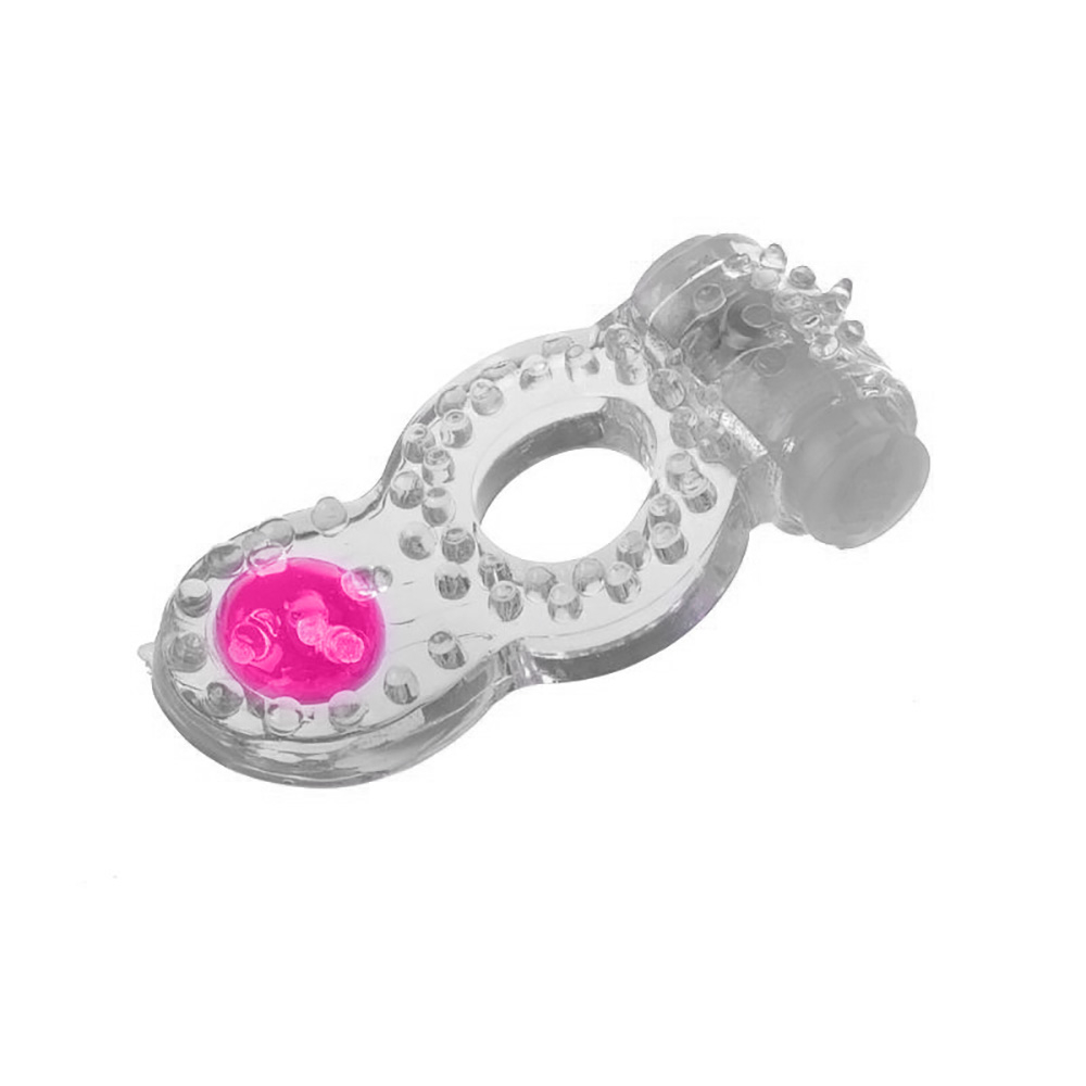 Anel Peniano Duplo com Vibrador e Estimulador Anal Transparente | Foto 01 Anel Peniano Duplo com Vibrador e Estimulador Anal Transparente | Foto 01