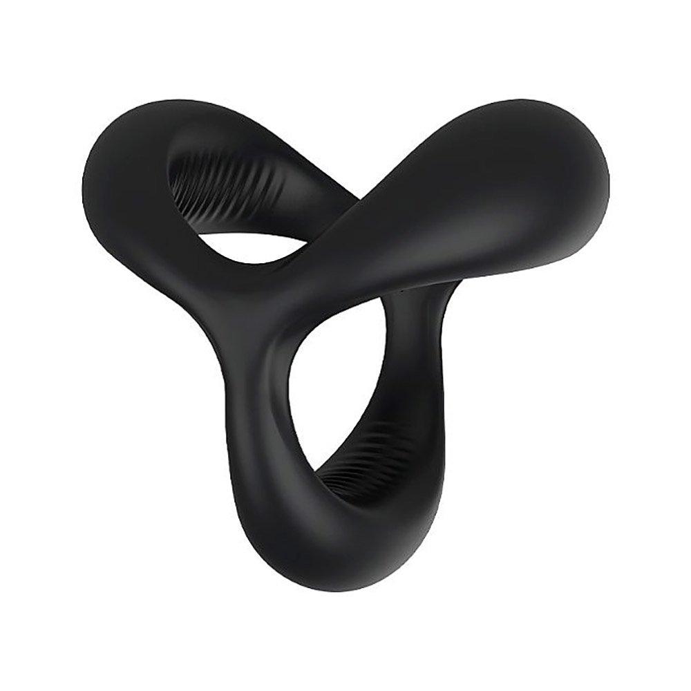 Anel Peniano em Silicone Flexível Black Rider Preto | Foto 03