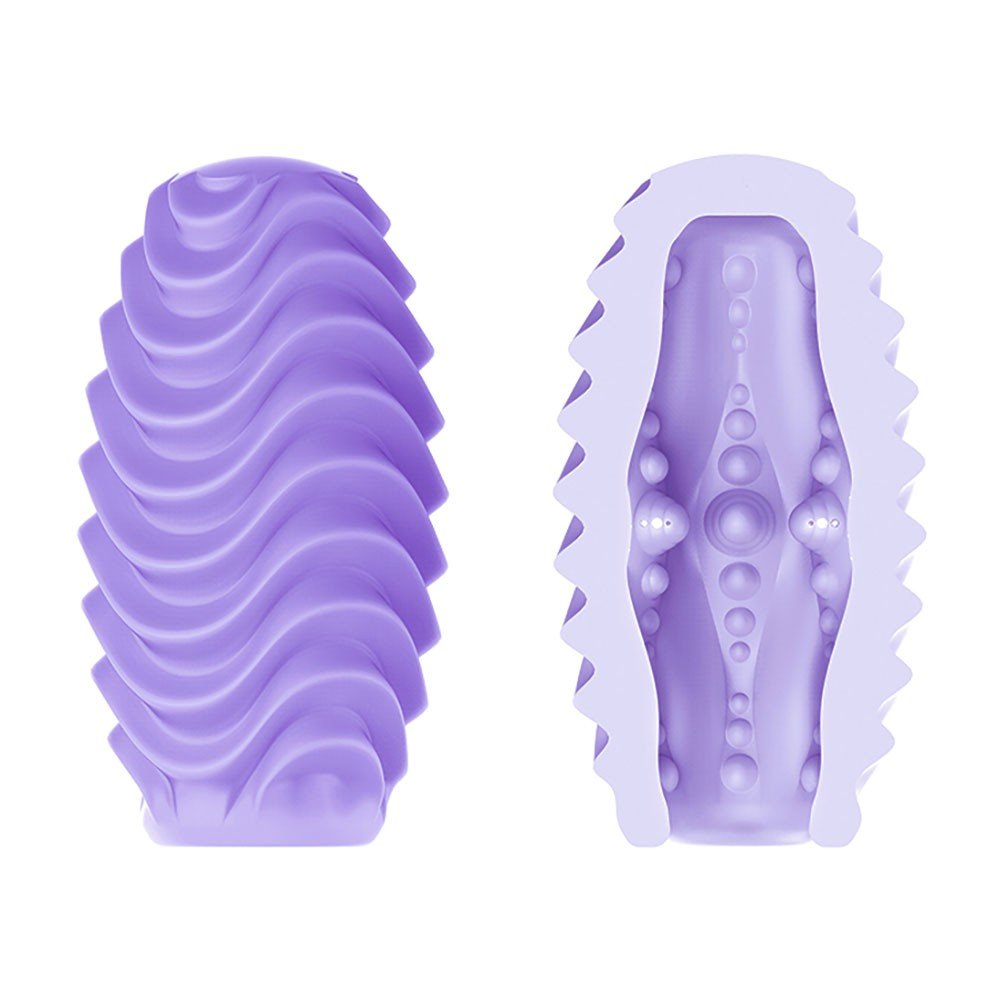 Masturbador Vazado Masculino em Silicone Romantic Lilás | Foto 03
