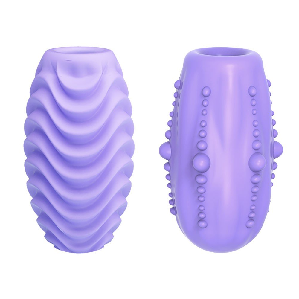 Masturbador Vazado Masculino em Silicone Romantic Lilás | Foto 04