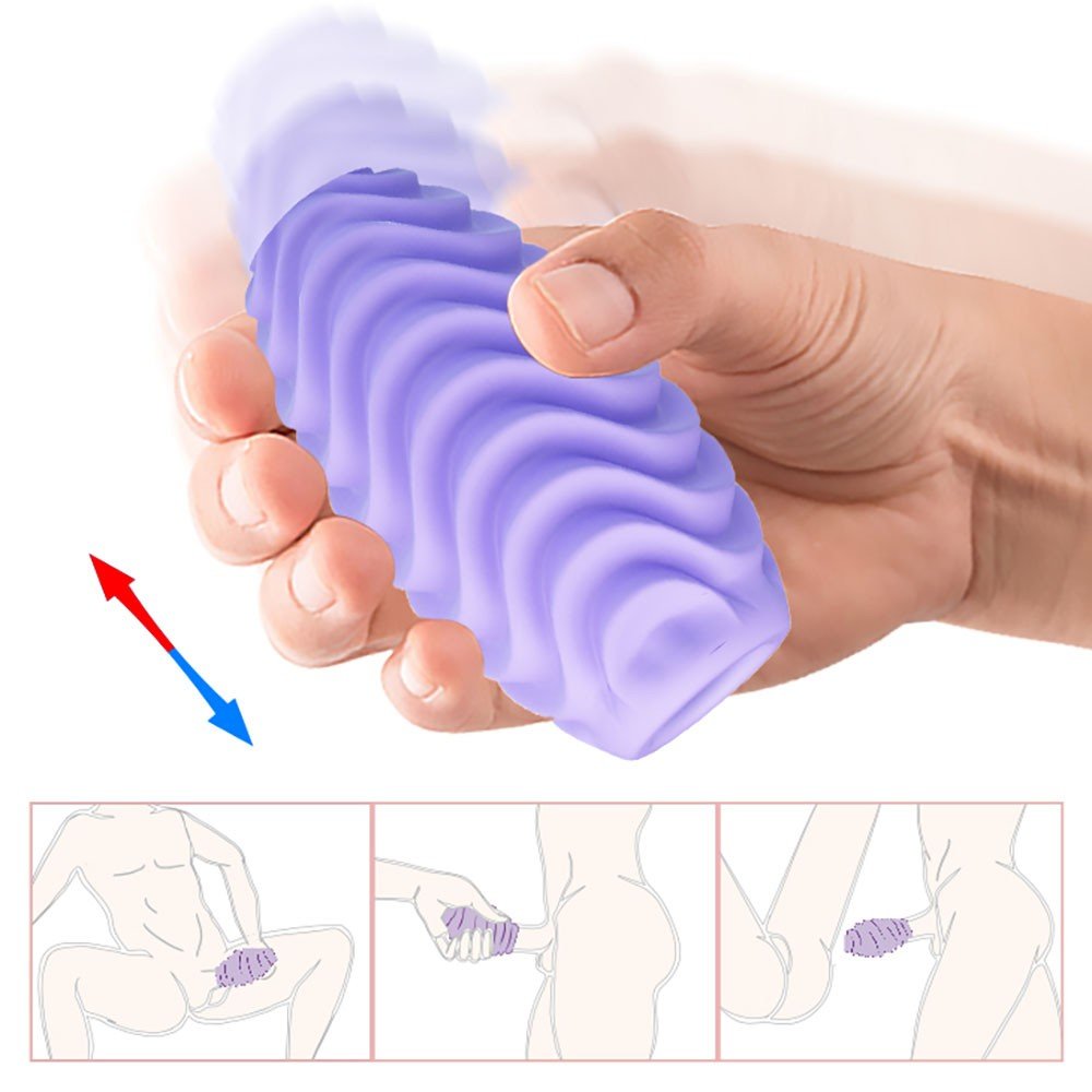 Masturbador Vazado Masculino em Silicone Romantic Lilás | Foto 05