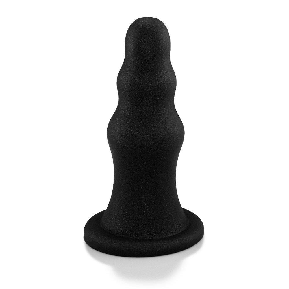 Plug Anal Gigante Flex�vel Escalonado 23 x 8cm Preto | Foto 02