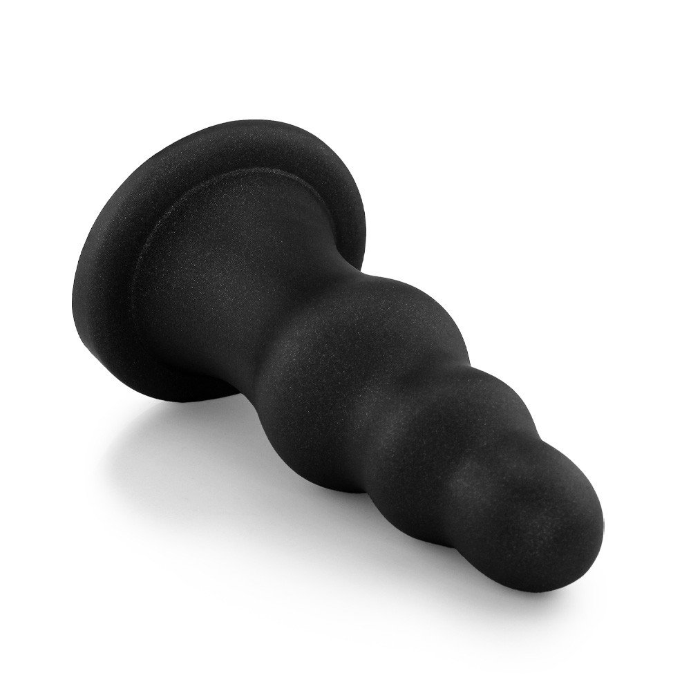 Plug Anal Gigante Flex�vel Escalonado 23 x 8cm Preto | Foto 03