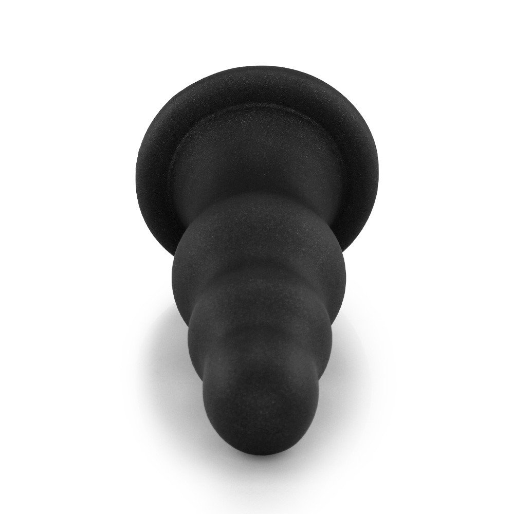 Plug Anal Gigante Flex�vel Escalonado 23 x 8cm Preto | Foto 04