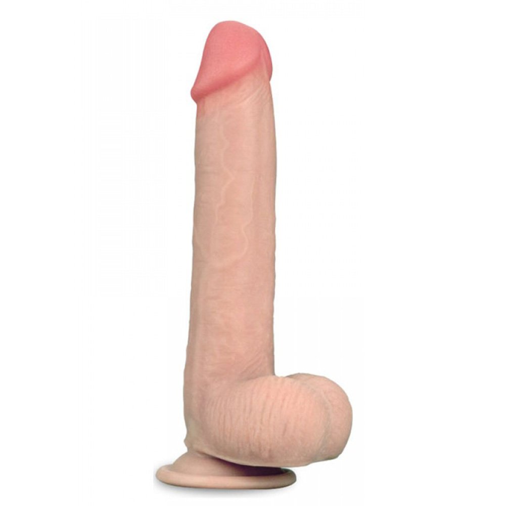Pênis Realístico Beliscável em Cyberskin com Escroto e Ventosa 23x4cm Bege | Foto 02 Pênis Realístico Beliscável em Cyberskin com Escroto e Ventosa 23x4cm Bege | Foto 02