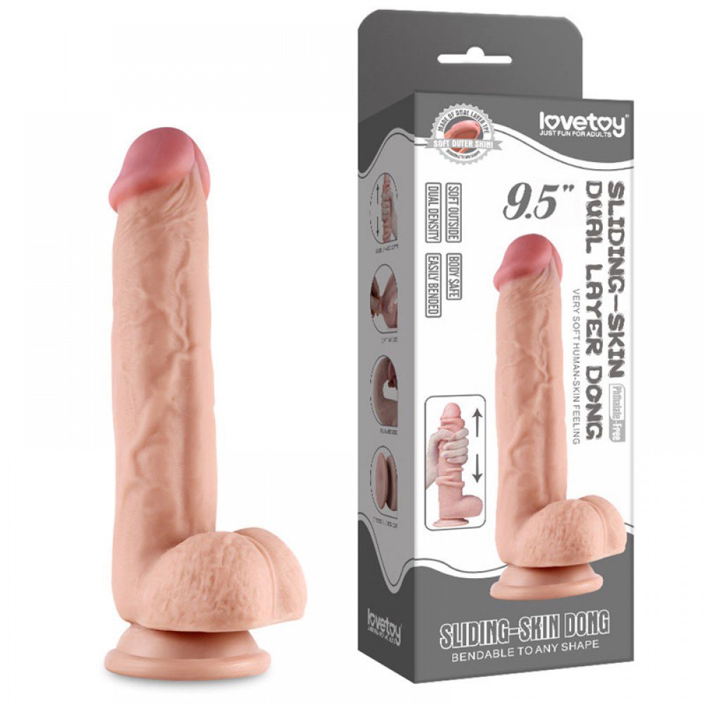 Pênis Realístico Beliscável em Cyberskin com Escroto e Ventosa 24,5x4,4cm Bege | Foto 01 Pênis Realístico Beliscável em Cyberskin com Escroto e Ventosa 24,5x4,4cm Bege | Foto 01