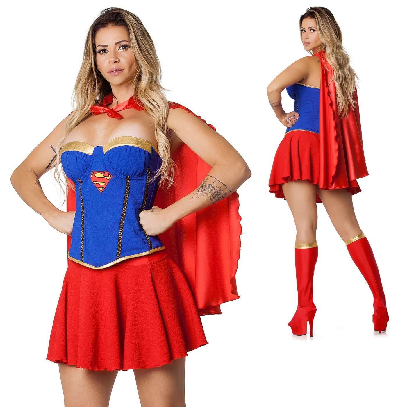 Fantasia de Luxo Corpete Supergirl | Foto 03 Fantasia de Luxo Corpete Supergirl | Foto 03