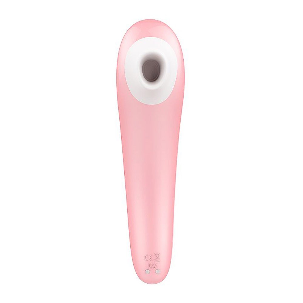 Sugador de Clit�ris Screaming Pro Rosa - Vista frontal com bocal de suc��o em destaque