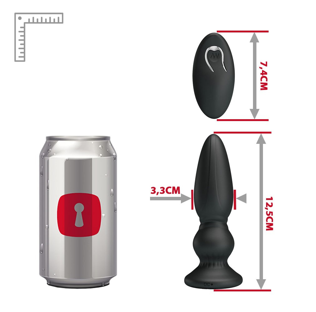 Plug Anal em Silicone Recarregável com 12 Vibrações e Controle sem Fio Mr Play Preto | Foto 06 Ilustrativa Plug Anal em Silicone Recarregável com 12 Vibrações e Controle sem Fio Mr Play Preto | Foto 06 Ilustrativa