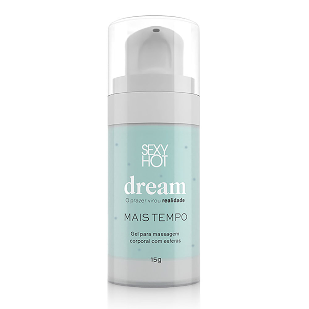 Gel Retardante Mais Tempo Dream Gel com Microc�psulas | Frasco do produto em close