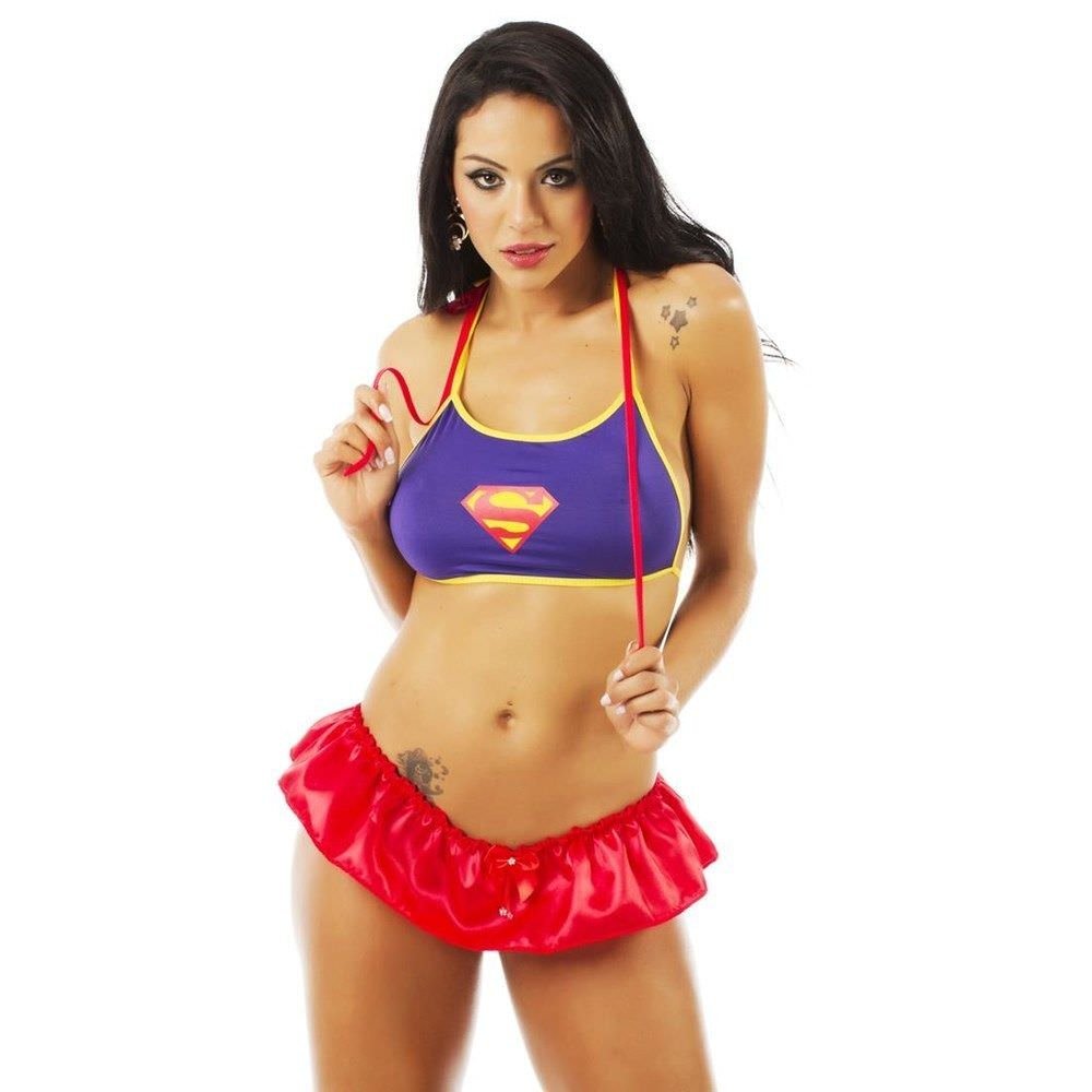 Cosplay Erótico Supergirl Vermelha | Foto 01 Cosplay Erótico Supergirl Vermelha | Foto 01
