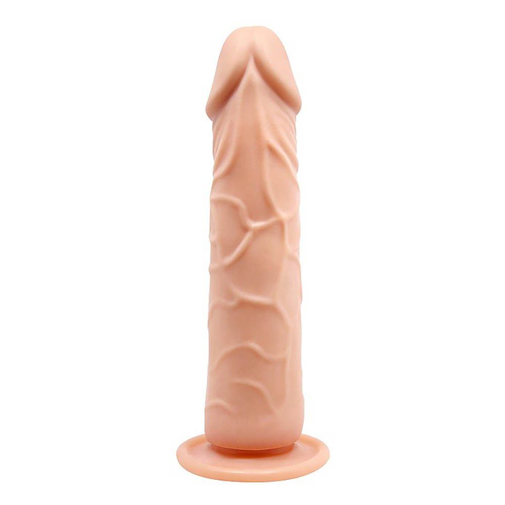 Pênis Reallístico em Silicone com Ventosa 18 x 4,2cm Bege | Foto 03