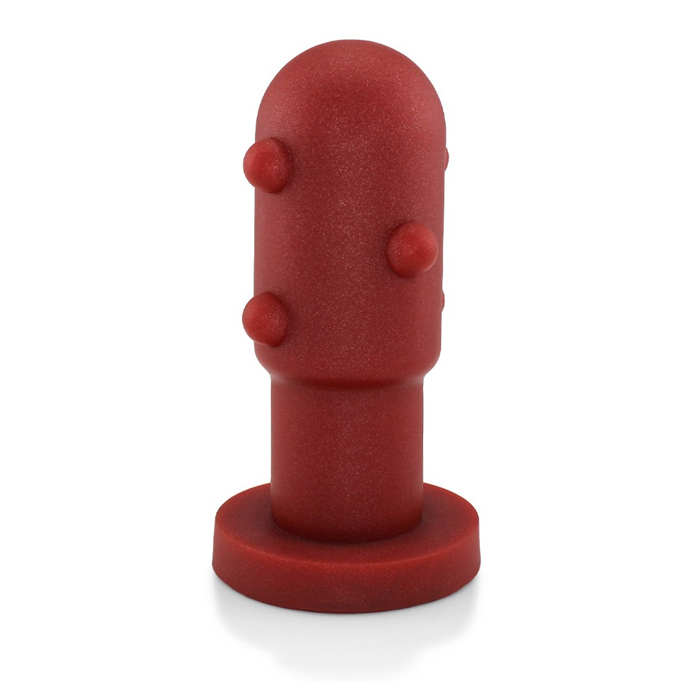 Plug Anal Grande Flexível Cactus 20 x 7cm Vermelho | Foto 03