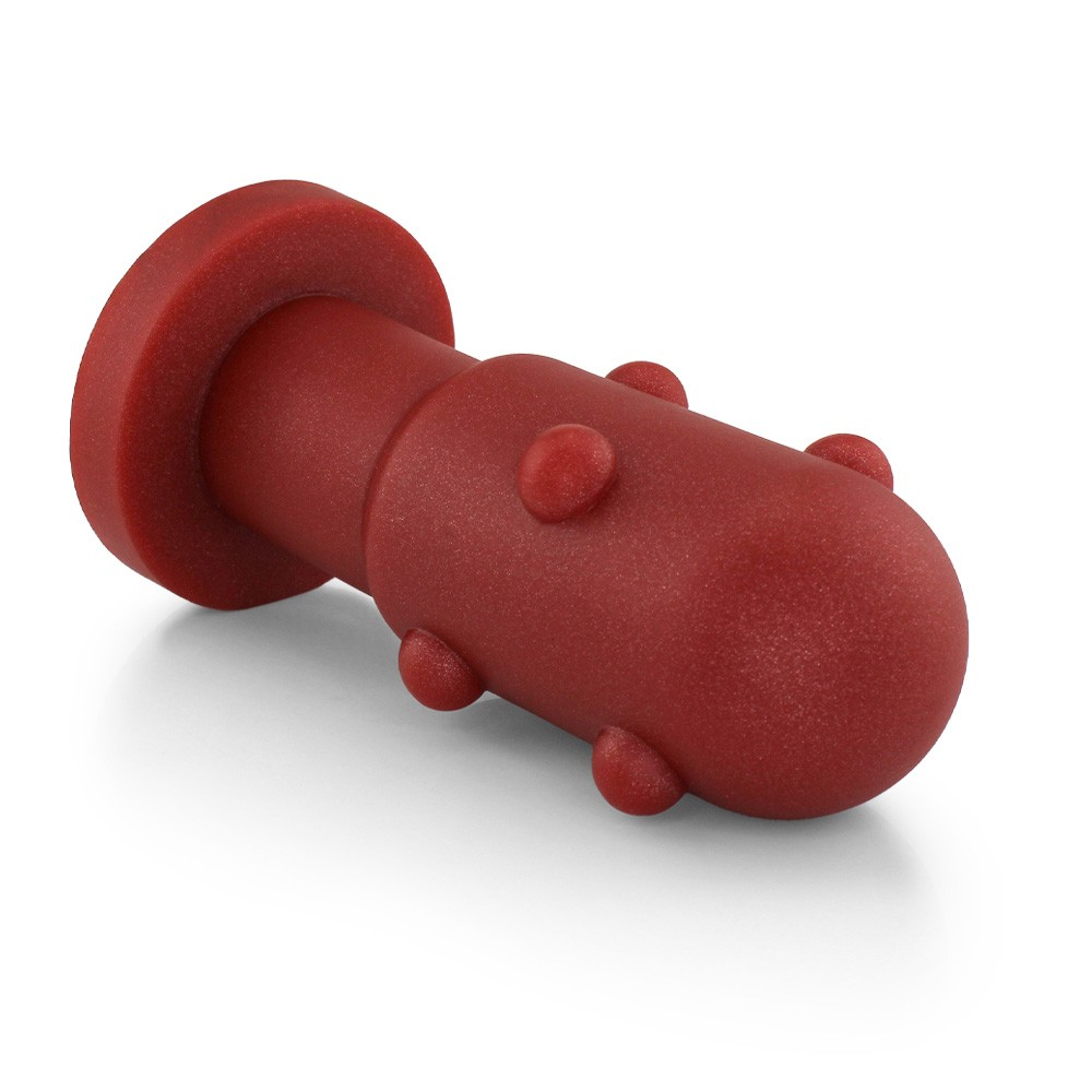 Plug Anal Grande Flexível Cactus 20 x 7cm Vermelho | Foto 04