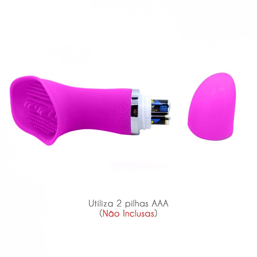 Vibrador para Clitóris em Silicone com 30 Vibrações 16,3 x 5,5cm Claude Roxo | Foto 04