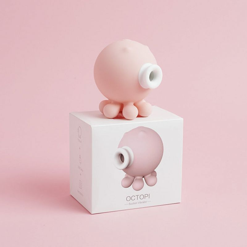 Sugador de Clitóris em Silicone com 10 Sucção Recarregável via USB 7,6 x 7,4cm Octopi Rosa | Foto 03