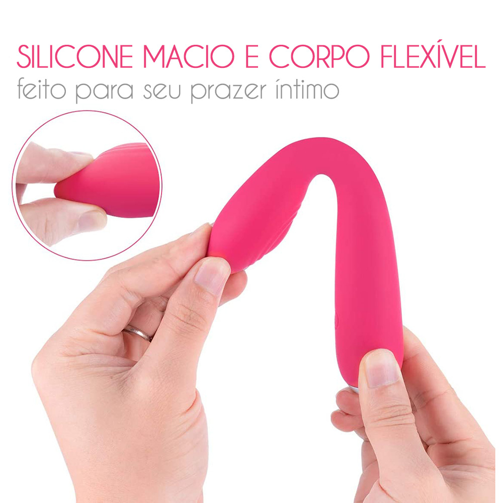 Vibrador Feminino em Silicone com 5 Vibrações Recarregável via USB 19 x 3,5cm Iris Pink | Foto 04 Vibrador Feminino em Silicone com 5 Vibrações Recarregável via USB 19 x 3,5cm Iris Pink | Foto 04
