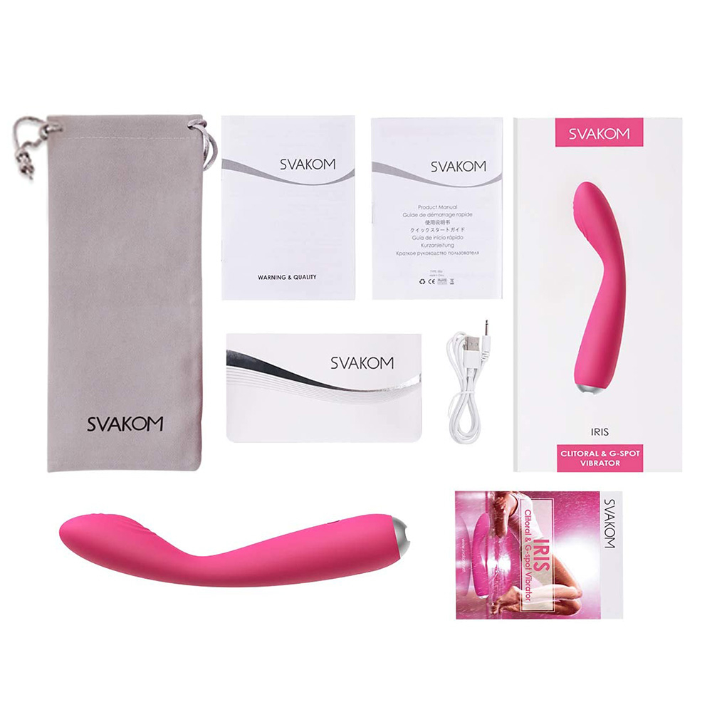 Vibrador Feminino em Silicone com 5 Vibrações Recarregável via USB 19 x 3,5cm Iris Vermelho | Foto 10 Vibrador Feminino em Silicone com 5 Vibrações Recarregável via USB 19 x 3,5cm Iris Vermelho | Foto 10