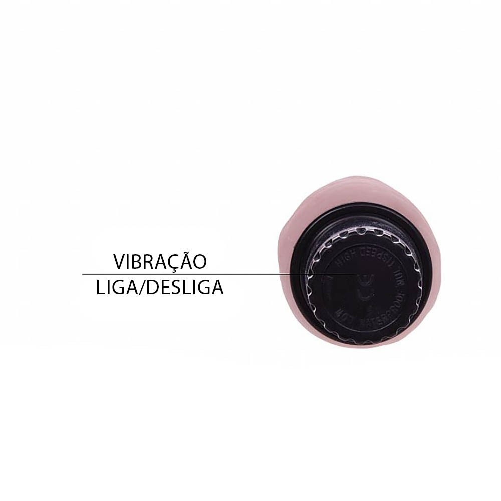 Pênis Reallístico em Silicone Multivelocidade 17,5 x 4cm Bege | Foto 04