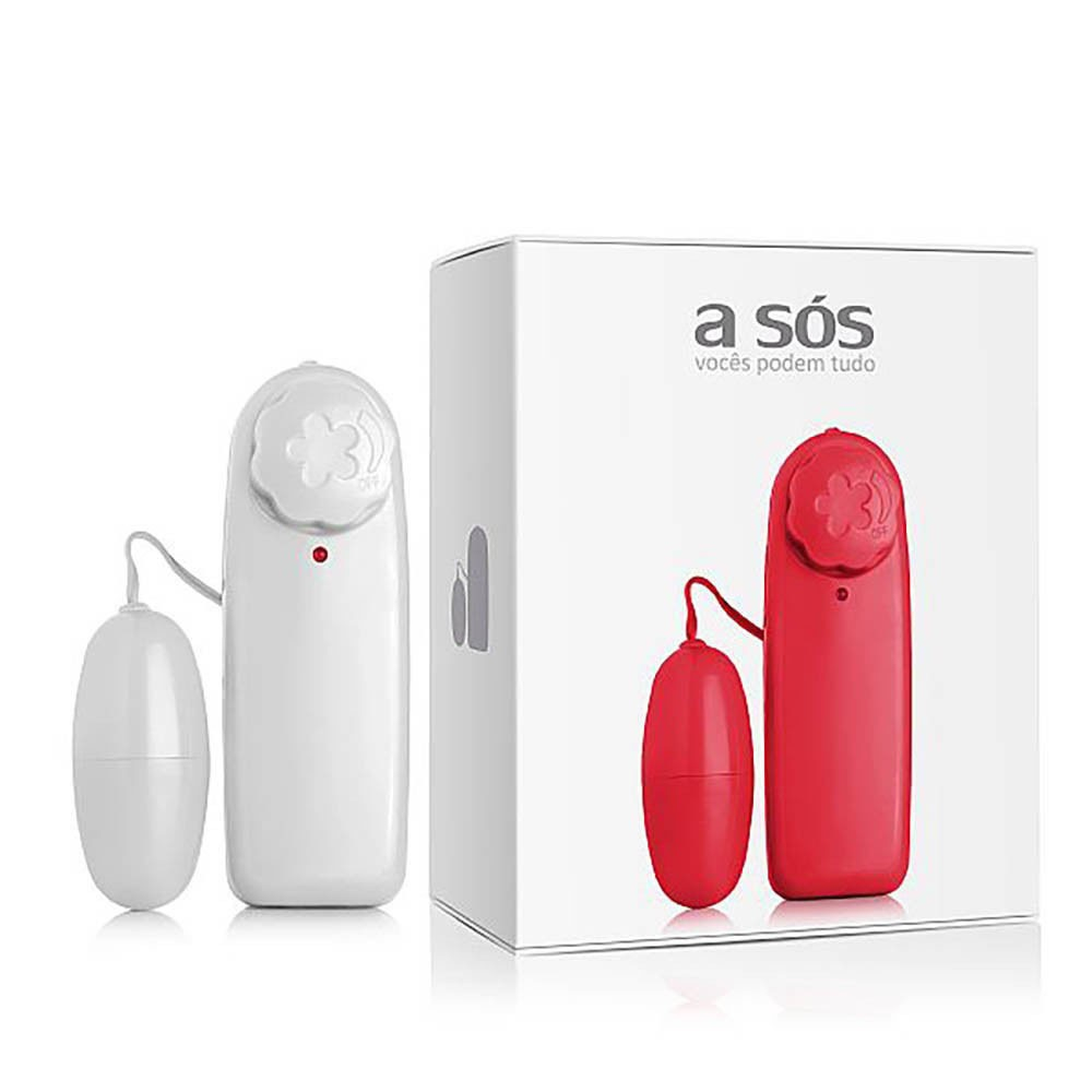 Vibrador Bullet Cápsula com Multivelocidade e Controle Remoto com Fio Branco | Foto 01