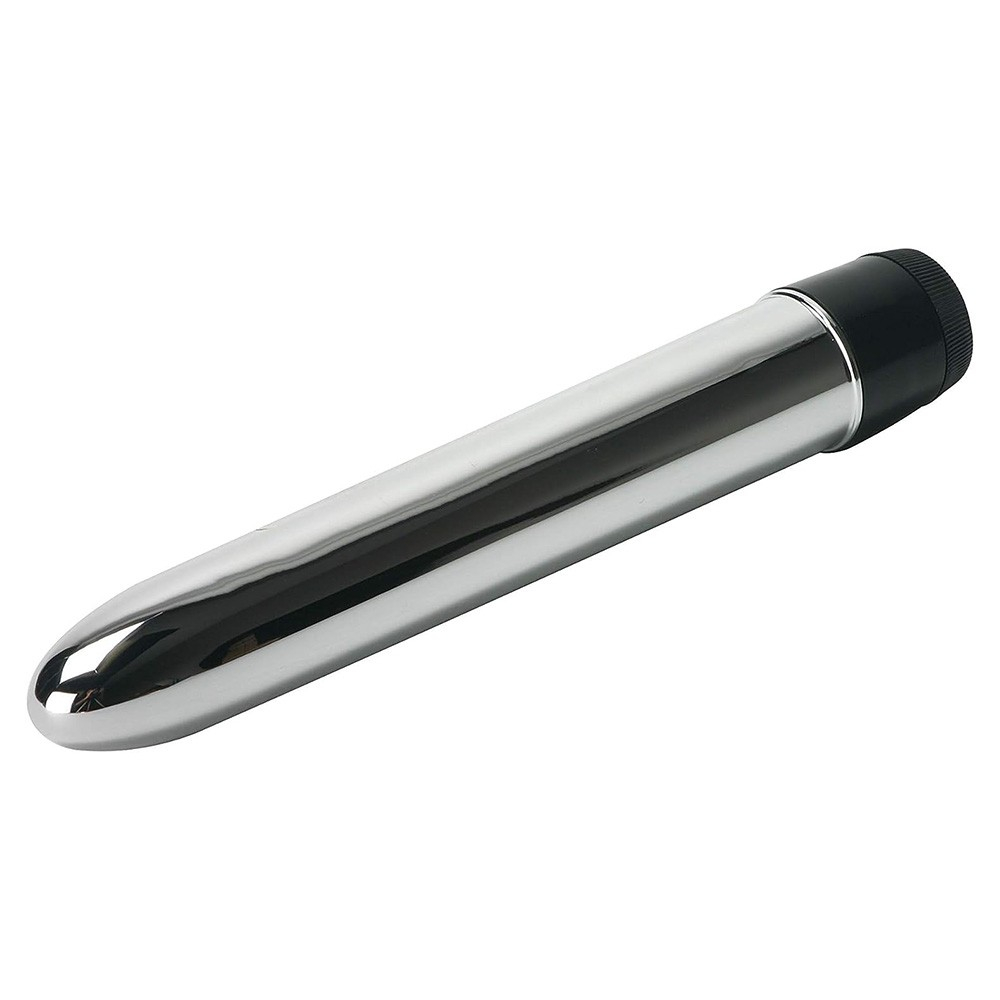 Vibrador Personal em ABS Multivelocidade Prata em vista angular