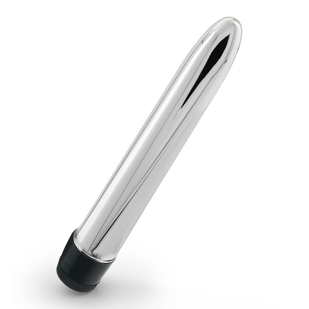 Vibrador Personal em ABS Multivelocidade Prata em outra vista angular