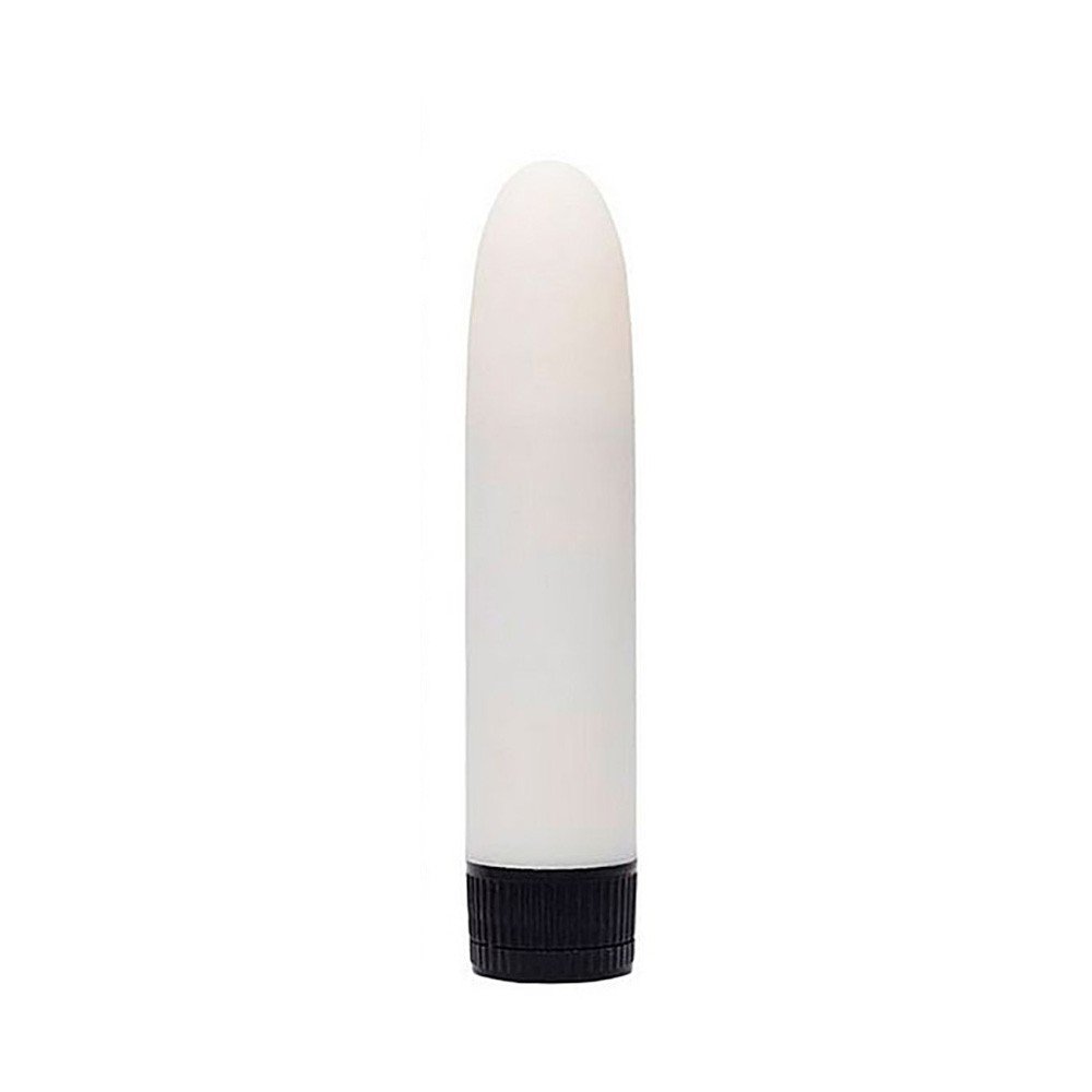 Vibrador Personal em ABS Aveludado Multivelocidade Branco | Vis�o Frontal Detalhada do Produto