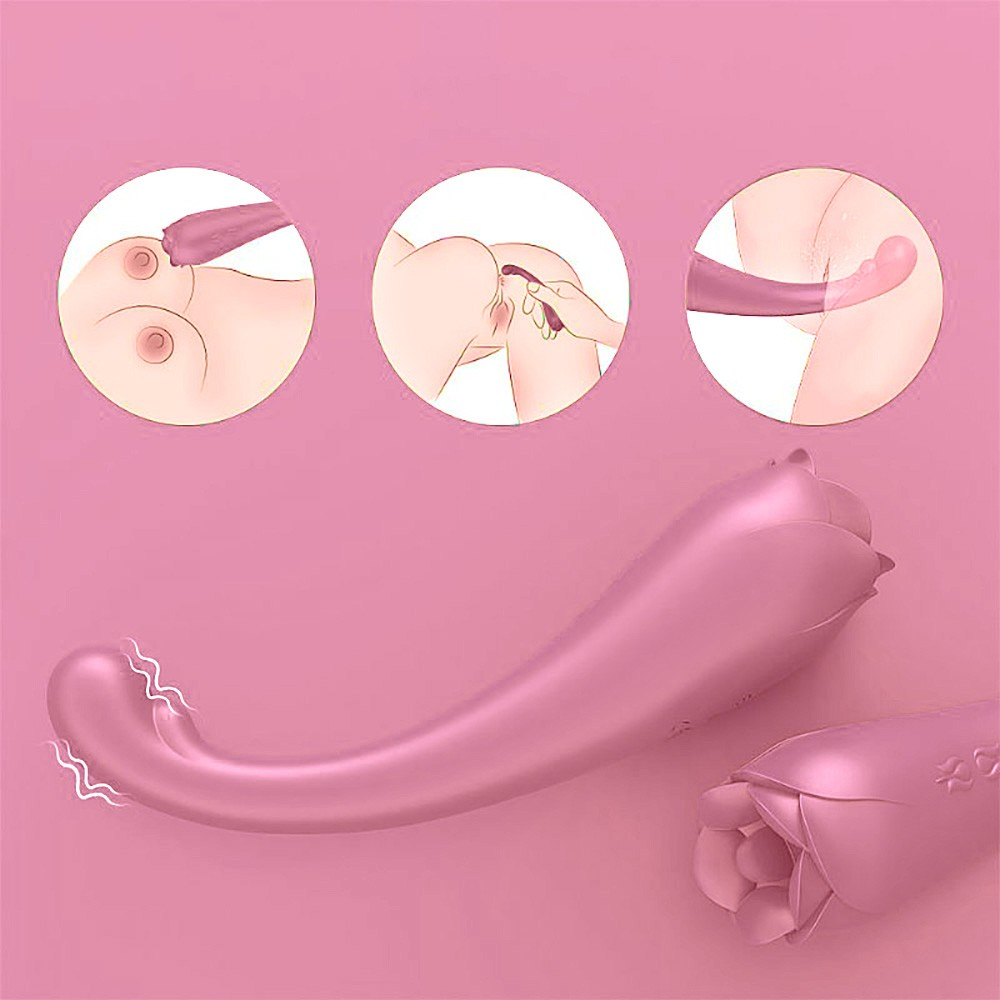 Vibrador Discreto em Silicone Recarregável com 9 Vibrações para Clitóris e Ponto G ASAP Rosa | Foto 04