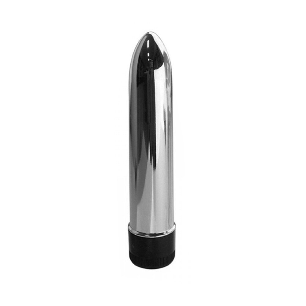 Vibrador Personal com Capa em Jelly Multivelocidade Lil�s - Vibrador interno met�lico prateado