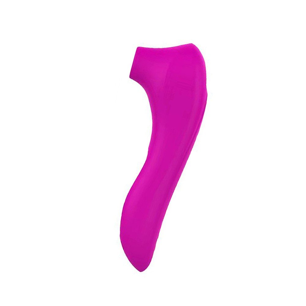 Vibrador para Clit�ris Recarreg�vel em Silicone com 10 Pulsa��es Pink, vista traseira, com detalhes do design e textura do material