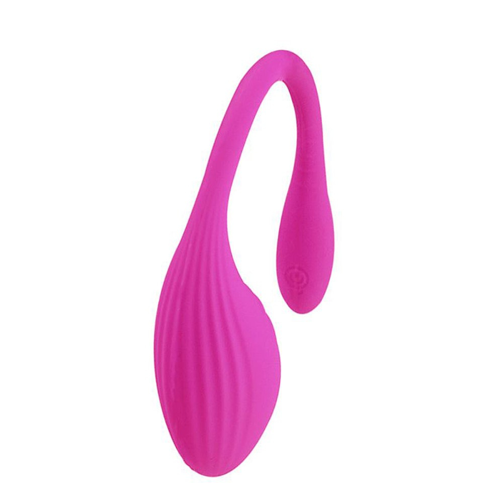 Vibrador para Casal Recarreg�vel em Silicone com 10 Vibra��es e Controle por APP II Pink em vista superior mostrando a textura em silicone e a ergonomia
