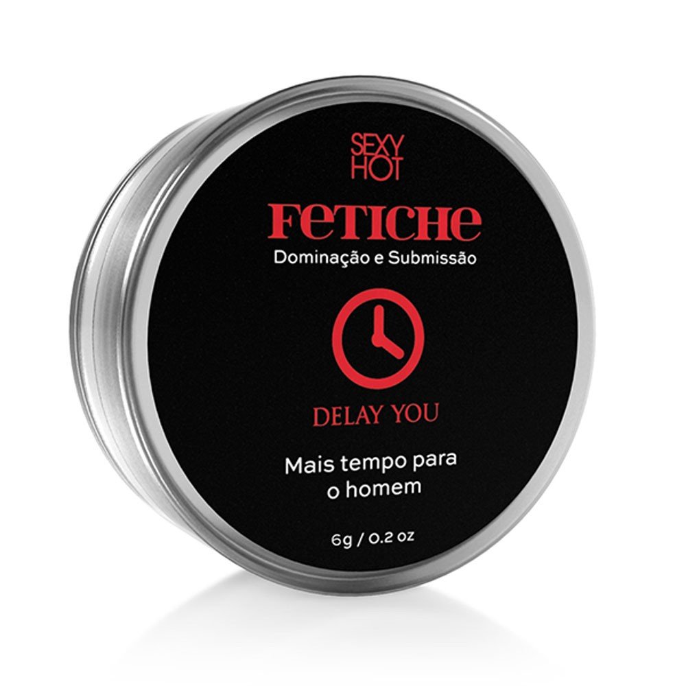 Gel Masculino em Pomada Prolongador de Ere��o Delay You 6g - Vis�o da embalagem em pomada.