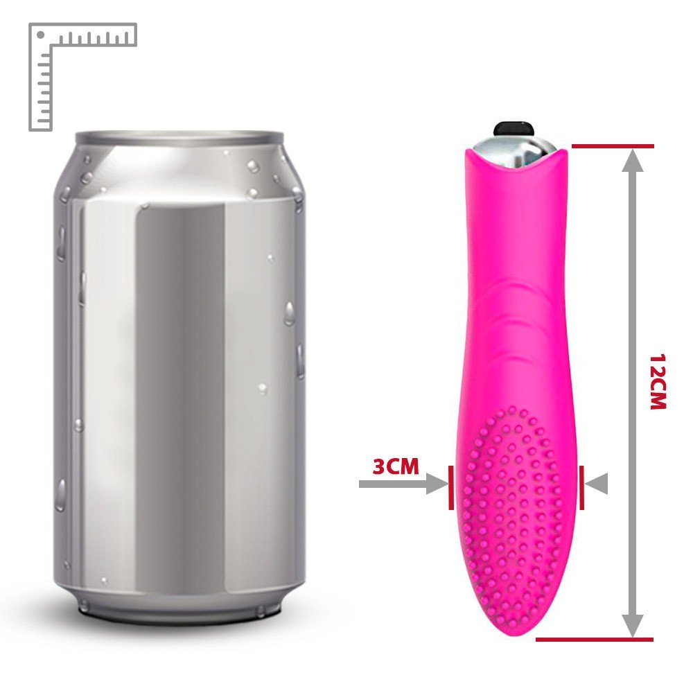Vibrador Bullet em ABS e Capa Massageadora de Silicone 10 Modos de Vibra��o Roxo | Detalhe do encaixe do bullet na capa de silicone