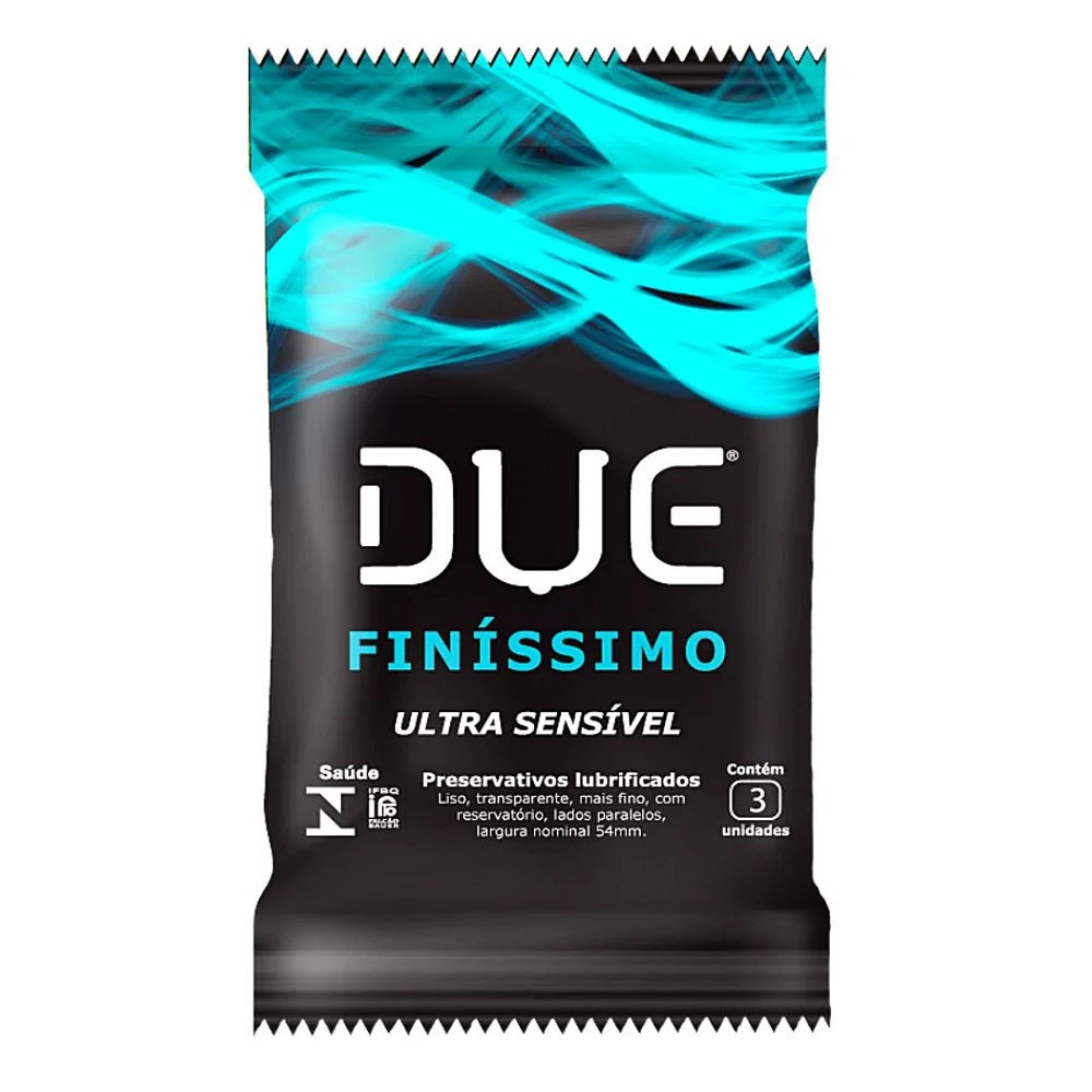 Preservativo Due Finíssimo Ultra Sensível com 3 Unidades | Foto 01