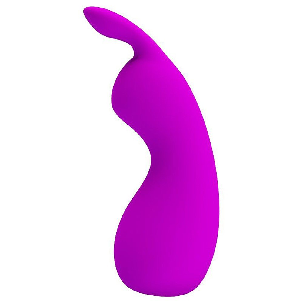 Vista lateral do Vibrador Nakki Pink, evidenciando formato ergon�mico e silicone macio