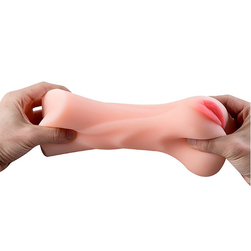 Masturbador Vagina em Cyberskin com Textura Interna Gina Bege | Foto 05