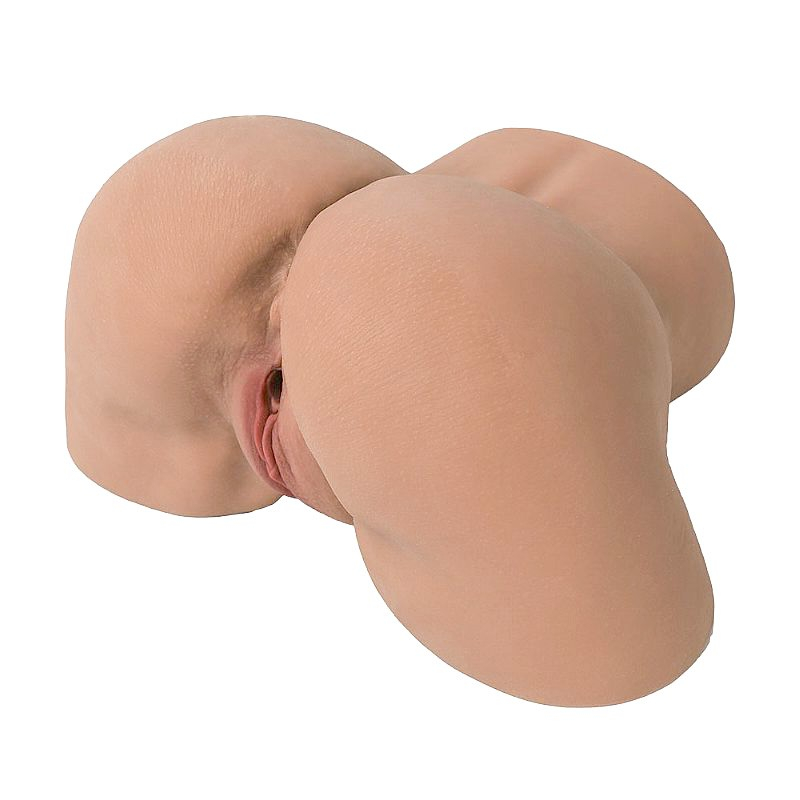 Masturbador Masculino em Formato de Bunda com Ânus e Vagina em Cyberskin Amy Bege | Foto 06