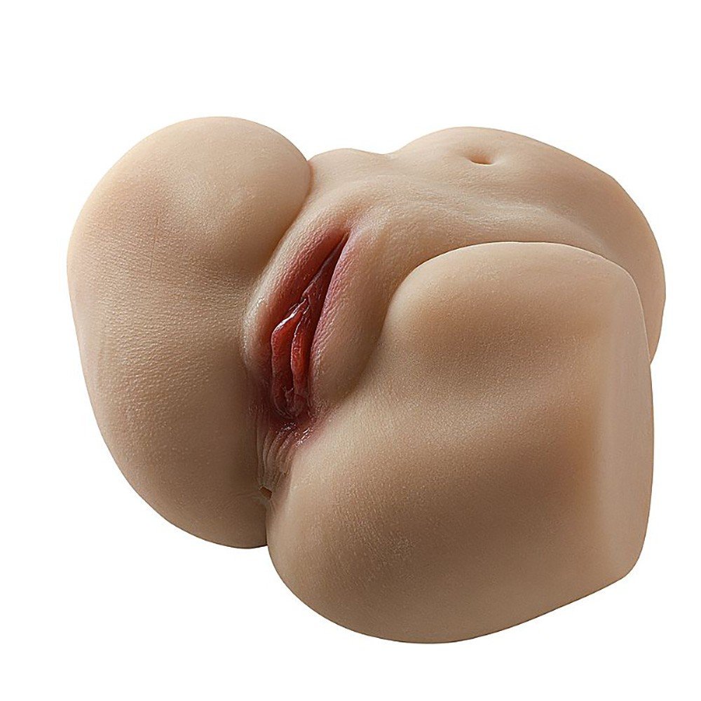 Masturbador Masculino em Formato de Bunda com Ânus e Vagina em Cyberskin Realístico Vicki Bege | Foto 02