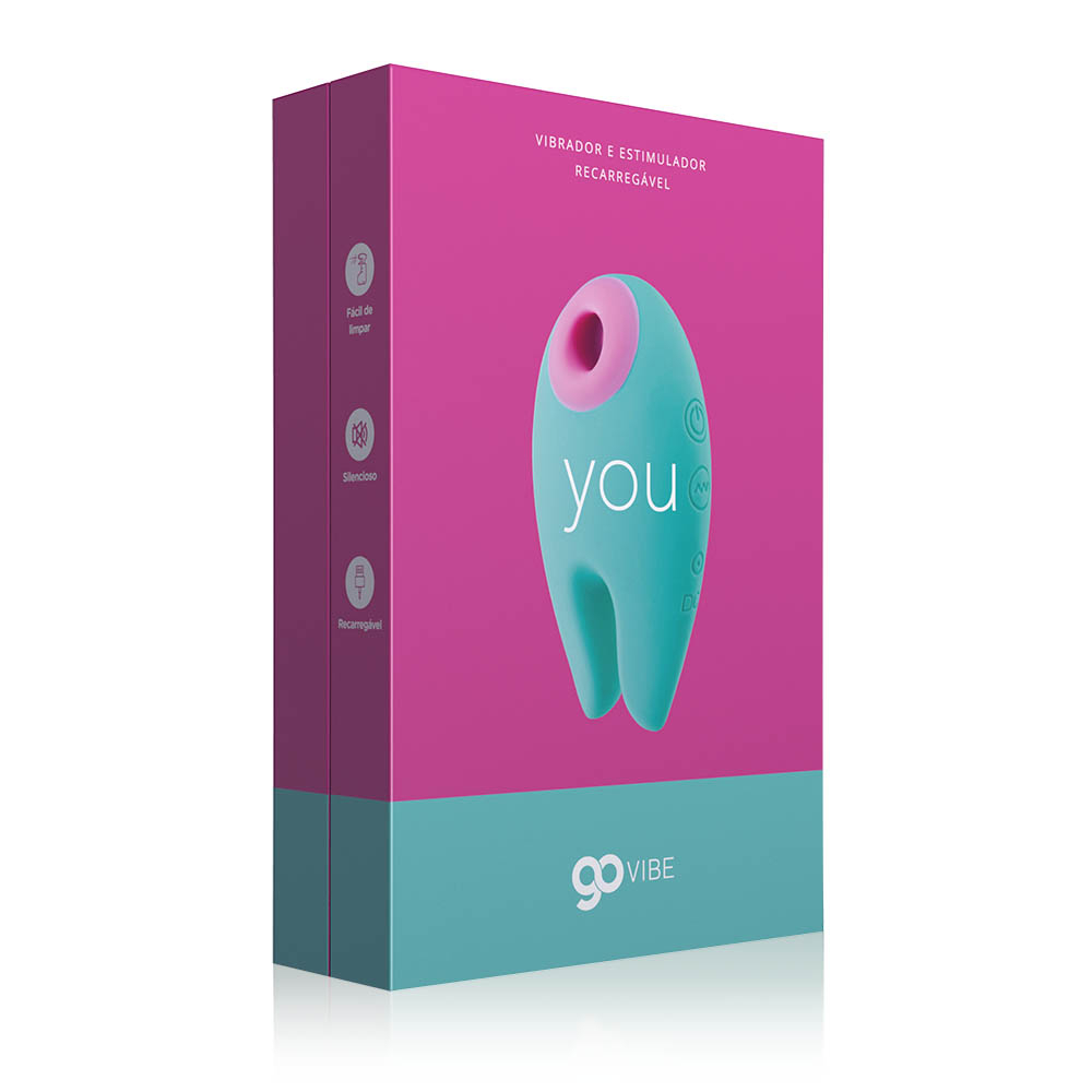 descri��o das funcionalidades do Vibrador Sugador de Clit�ris You Cyan