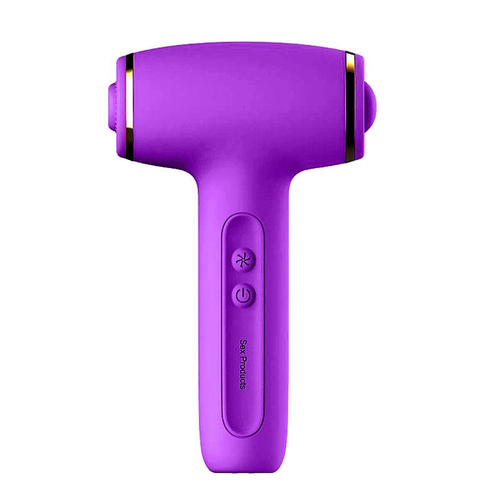 Vibrador para Clit�ris Dirce Roxo, vista traseira do vibrador destacando a suavidade do silicone e a cor roxa