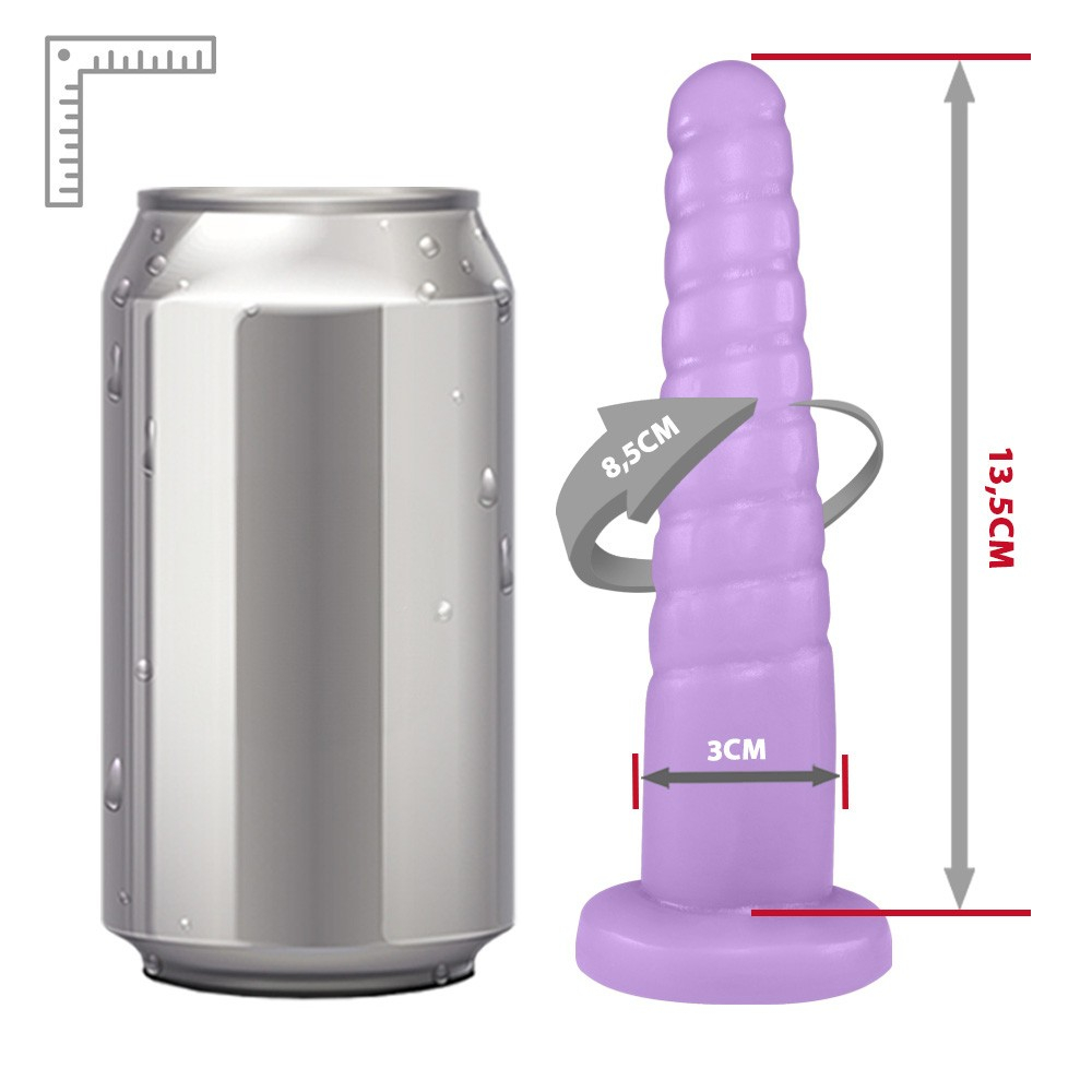 Plug Anal Screw em PVC Fléxivel Atóxico 14,5 x 3,5cm Roxo | Foto 06 Plug Anal Screw em PVC Fléxivel Atóxico 14,5 x 3,5cm Roxo | Foto 06