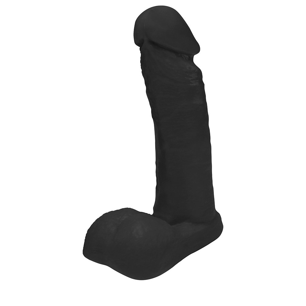 P�nis de Borracha com Escroto Ares Preto - Vista inferior