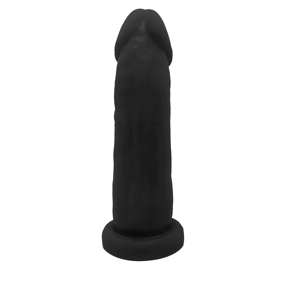 P�nis de Borracha com Base Viernes 19 x 5cm Preto | Detalhe da Base