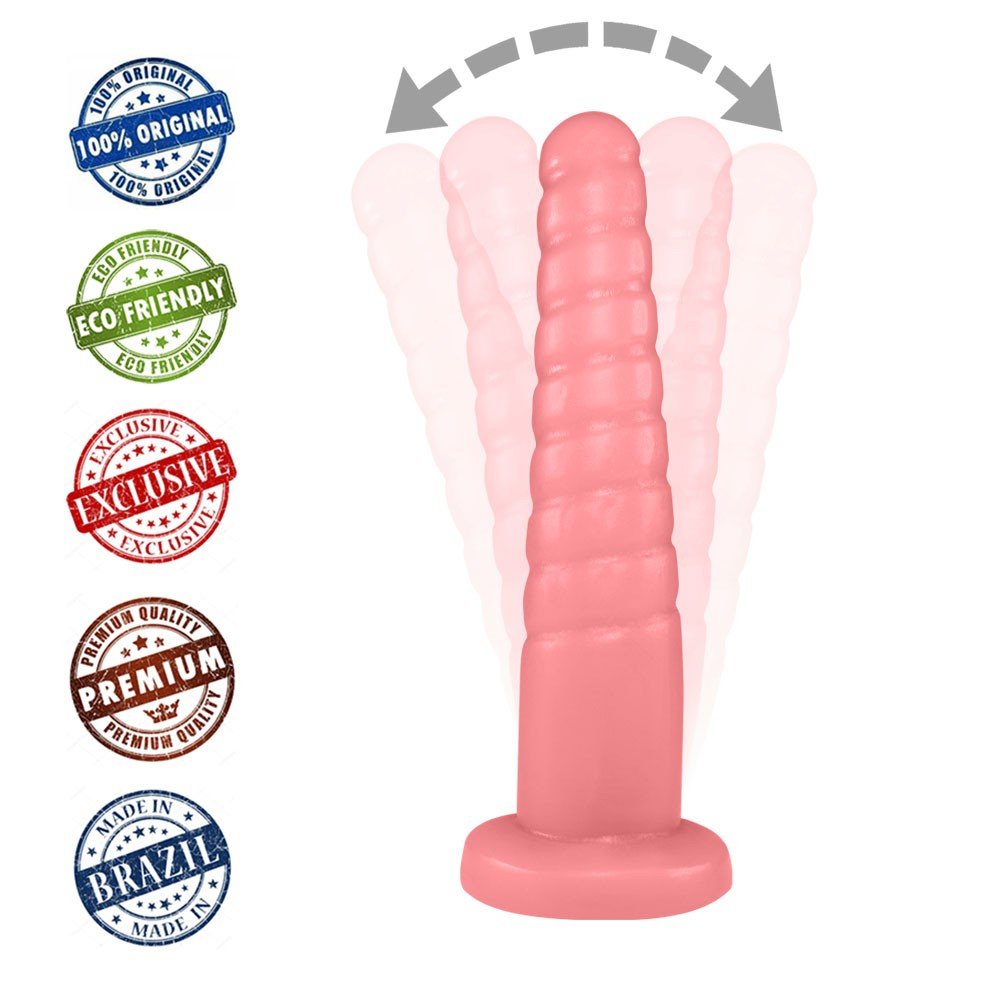 Plug Anal Screw em PVC Fléxivel Atóxico 14,5 x 3,5cm Rosa | Foto 03 Plug Anal Screw em PVC Fléxivel Atóxico 14,5 x 3,5cm Rosa | Foto 03