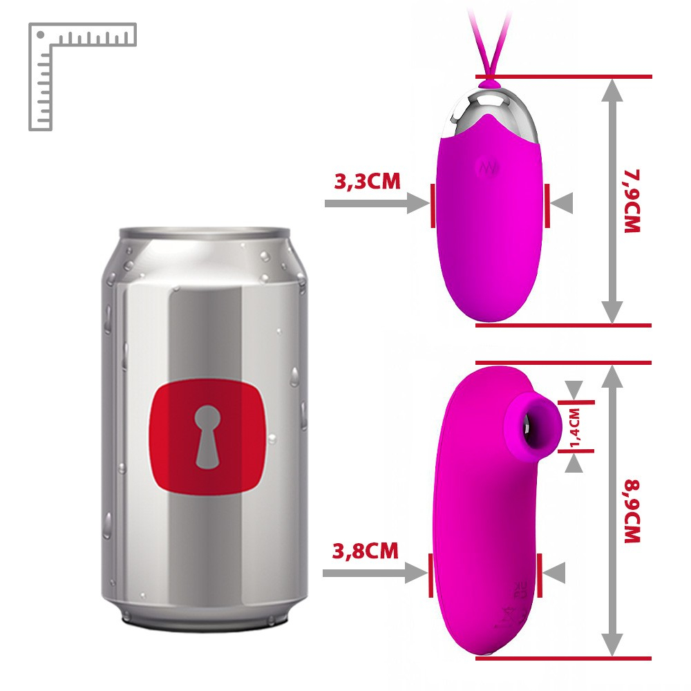 Vibrador Bullet em Silicone Recarreg�vel com 12 Vibra��es e Controle sem Fio 2 em 1 Orthus Pink - Close-up detalhado da ponta de suc��o do bullet vibrador.