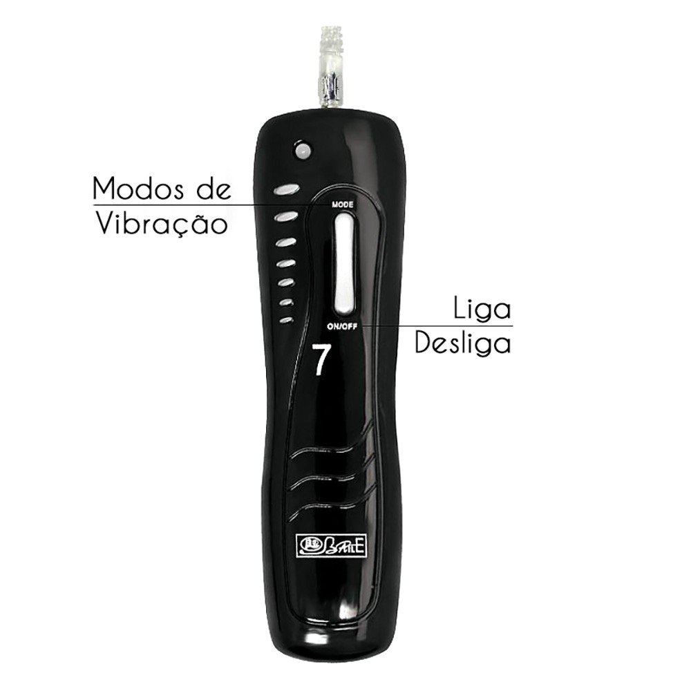 P�nis Real�stico em Silicone com Escroto e Ventosa 7 Rota��es e Vai e Vem Easton 18,5 x 4cm Bege | Foto 04
