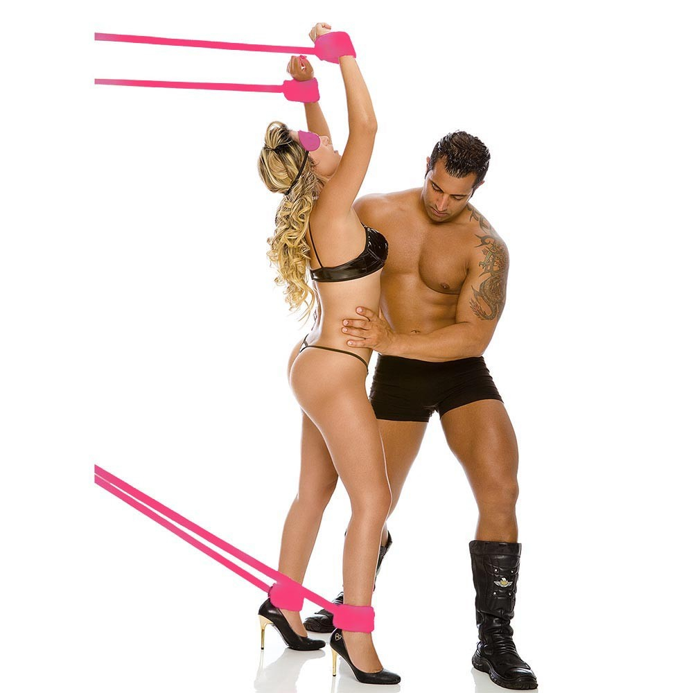 Kit Bondage 4 Amarras para Prender na Porta Pink | Foto 06