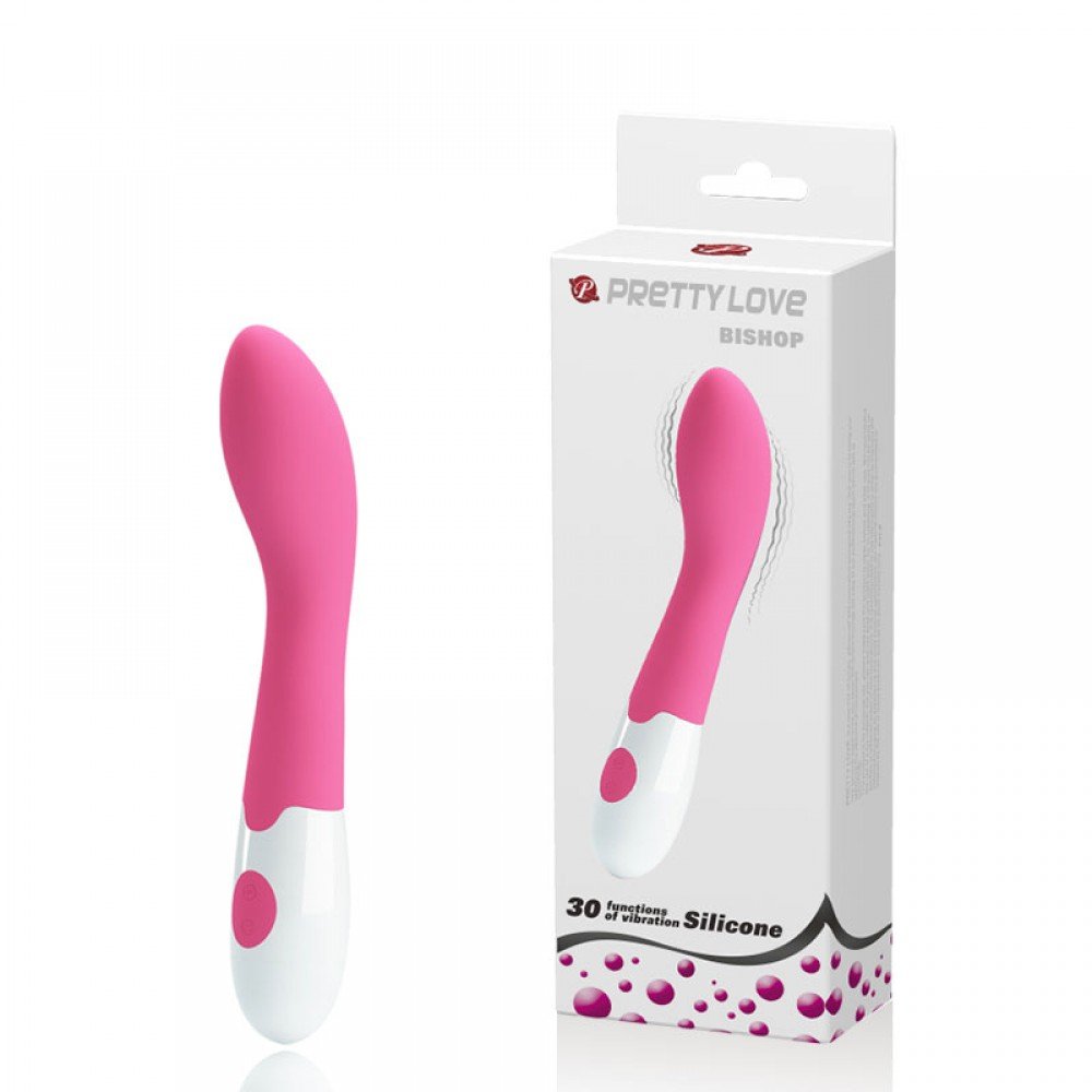 Vibrador Ponto G em Silicone com 30 Funções Bishop 18,2 x 3,1cm Pink | Foto 01