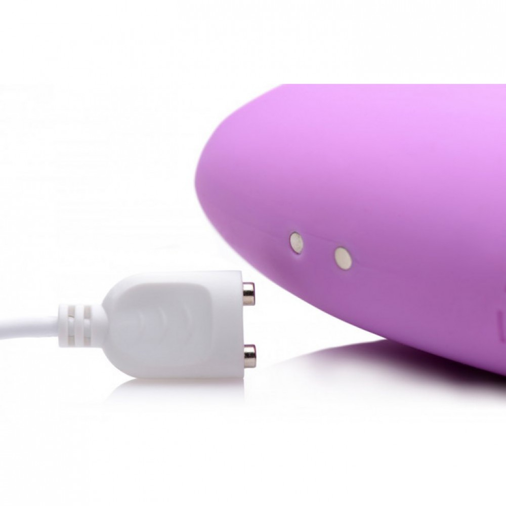 Sugador de Clit�ris com 7 Vibra��es e Ponto G Esquenta Recarreg�vel Roxo | Foto 03